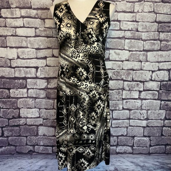 Chico's Dresses & Skirts - Chico's Travelers Black & Ivory Dress Size M